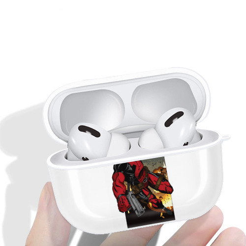 Deadpool デッドプール 【AirPods Pro用】ハードシェル保護ケース 耐衝撃・防指紋・カラビナ付き商品仕様