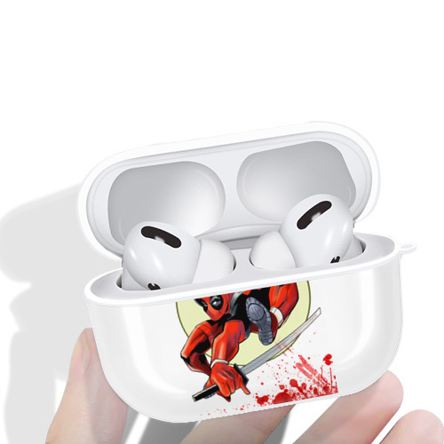 Deadpool デッドプール 【AirPods Pro用】ハードシェル保護ケース 耐衝撃・防指紋・カラビナ付き商品仕様