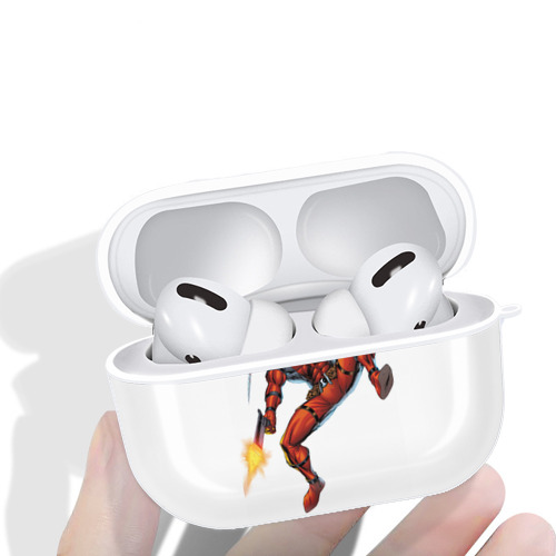 Deadpool デッドプール 【AirPods Pro用】ハードシェル保護ケース 耐衝撃・防指紋・カラビナ付き商品仕様
