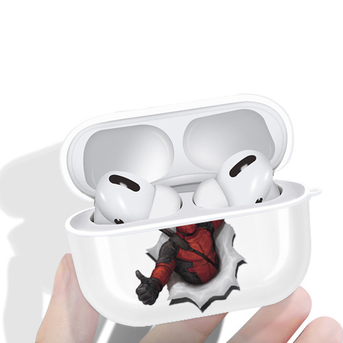 Deadpool デッドプール 【AirPods Pro用】ハードシェル保護ケース 耐衝撃・防指紋・カラビナ付き商品仕様