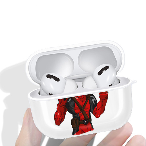 Deadpool デッドプール 【AirPods Pro用】ハードシェル保護ケース 耐衝撃・防指紋・カラビナ付き商品仕様