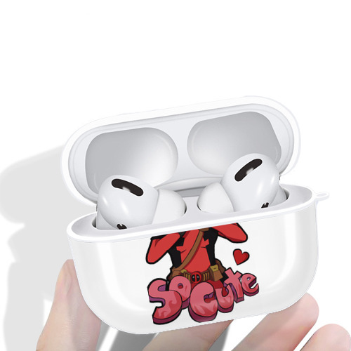Deadpool デッドプール 【AirPods Pro用】ハードシェル保護ケース 耐衝撃・防指紋・カラビナ付き商品仕様