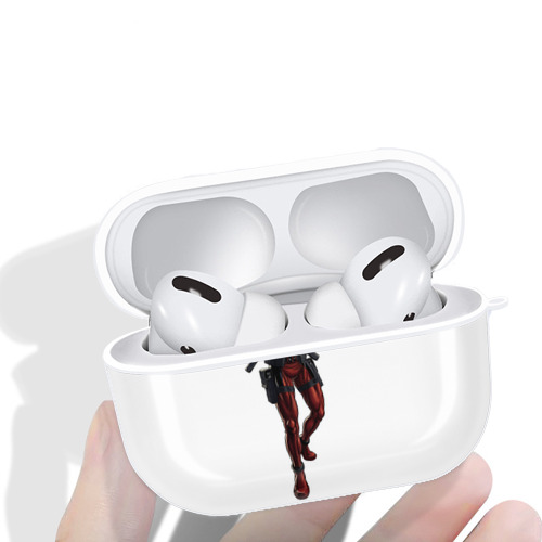 Deadpool デッドプール 【AirPods Pro用】ハードシェル保護ケース 耐衝撃・防指紋・カラビナ付き商品仕様