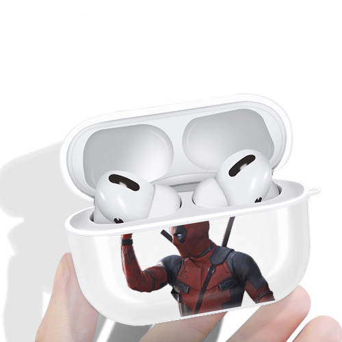 Deadpool デッドプール 【AirPods Pro用】ハードシェル保護ケース 耐衝撃・防指紋・カラビナ付き商品仕様