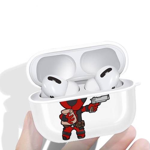 Deadpool デッドプール 【AirPods Pro用】ハードシェル保護ケース 耐衝撃・防指紋・カラビナ付き商品仕様
