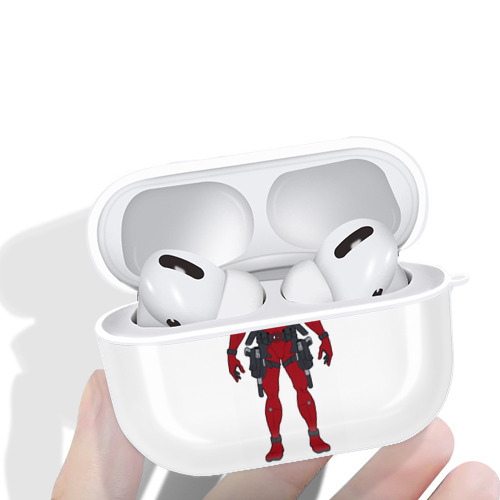Deadpool デッドプール 【AirPods Pro用】ハードシェル保護ケース 耐衝撃・防指紋・カラビナ付き商品仕様