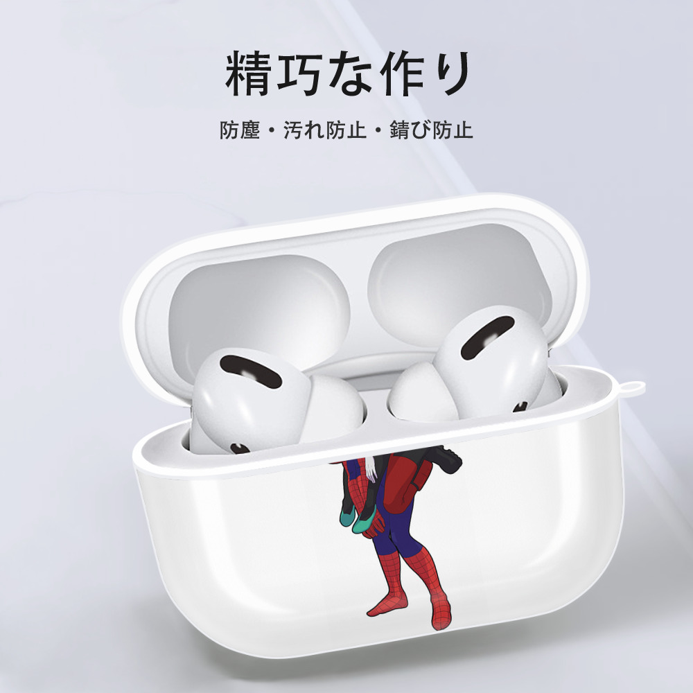 Deadpool デッドプール 【AirPods Pro用】ハードシェル保護ケース 耐衝撃・防指紋・カラビナ付き商品仕様