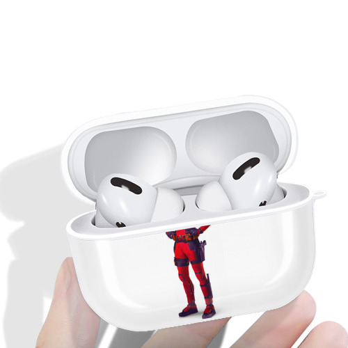 Deadpool デッドプール 【AirPods Pro用】ハードシェル保護ケース 耐衝撃・防指紋・カラビナ付き商品仕様