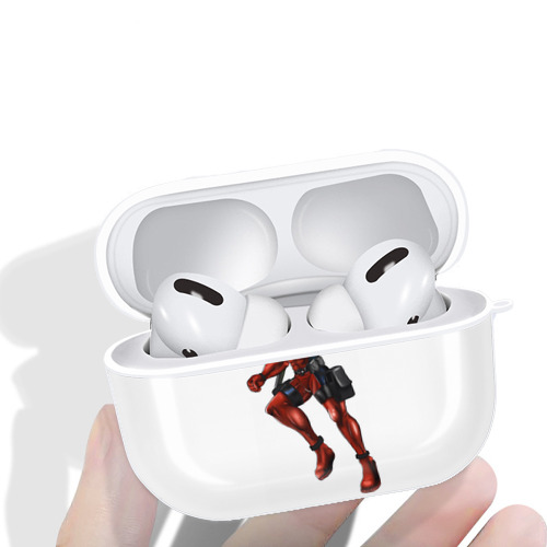 Deadpool デッドプール 【AirPods Pro用】ハードシェル保護ケース 耐衝撃・防指紋・カラビナ付き商品仕様