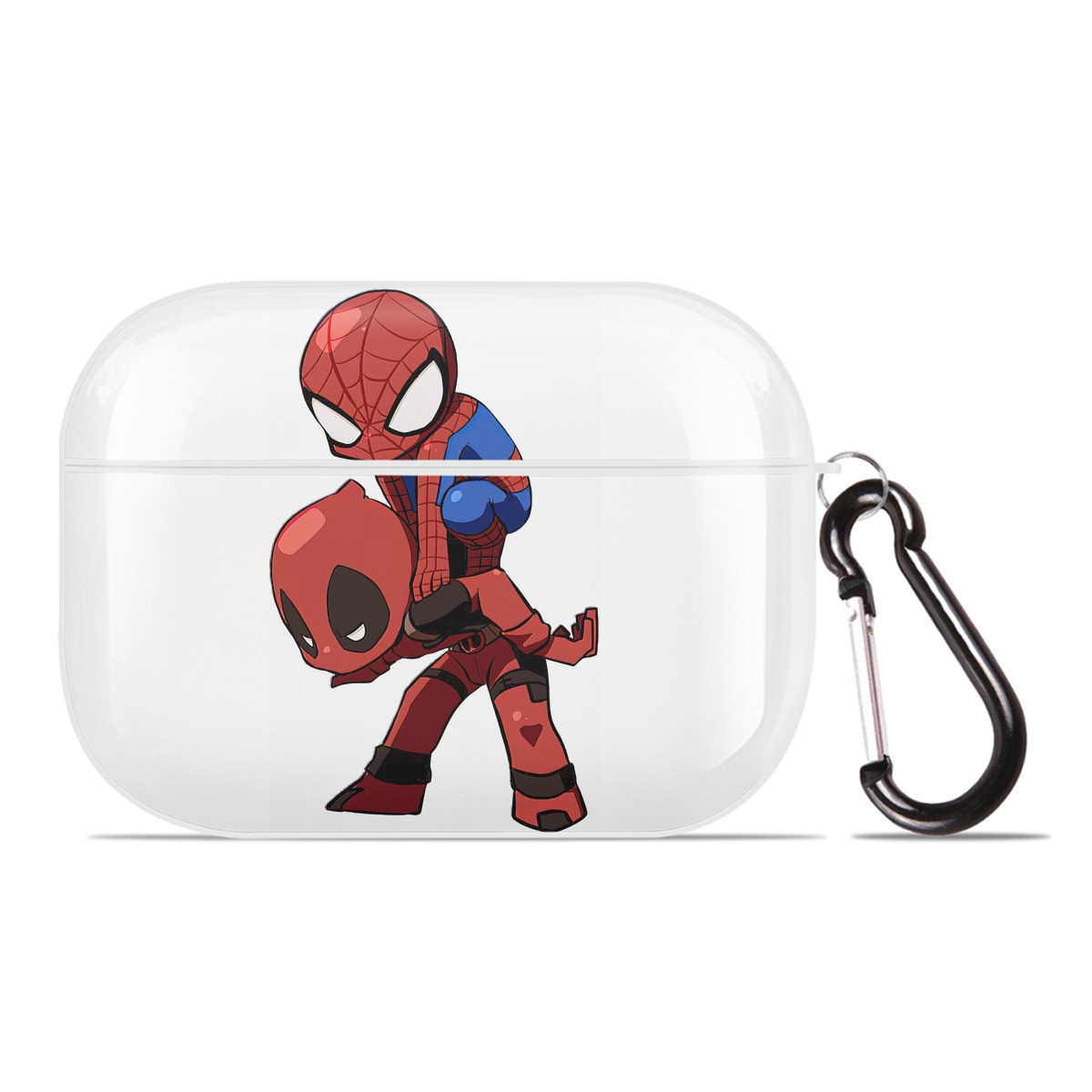 （画像用） Deadpool デッドプール 【AirPods Pro用】ハードシェル保護ケース 耐衝撃・防指紋・カラビナ付き商品仕様