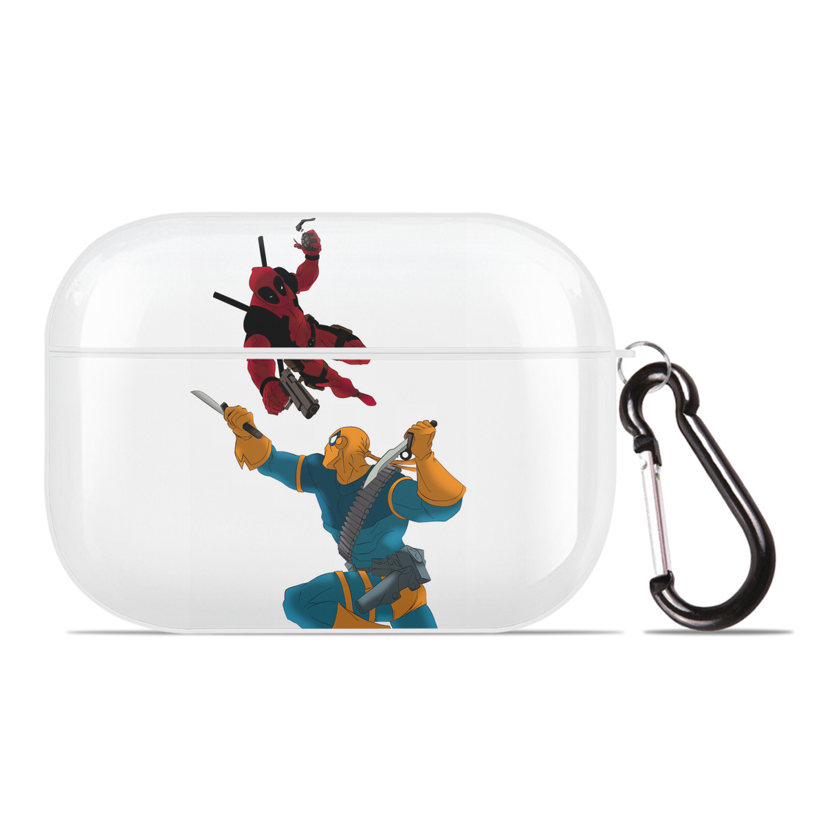 （画像用） Deadpool デッドプール 【AirPods Pro用】ハードシェル保護ケース 耐衝撃・防指紋・カラビナ付き商品仕様