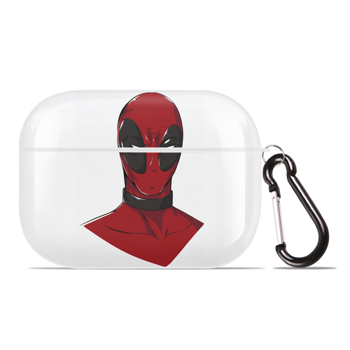（画像用） Deadpool デッドプール 【AirPods Pro用】ハードシェル保護ケース 耐衝撃・防指紋・カラビナ付き商品仕様