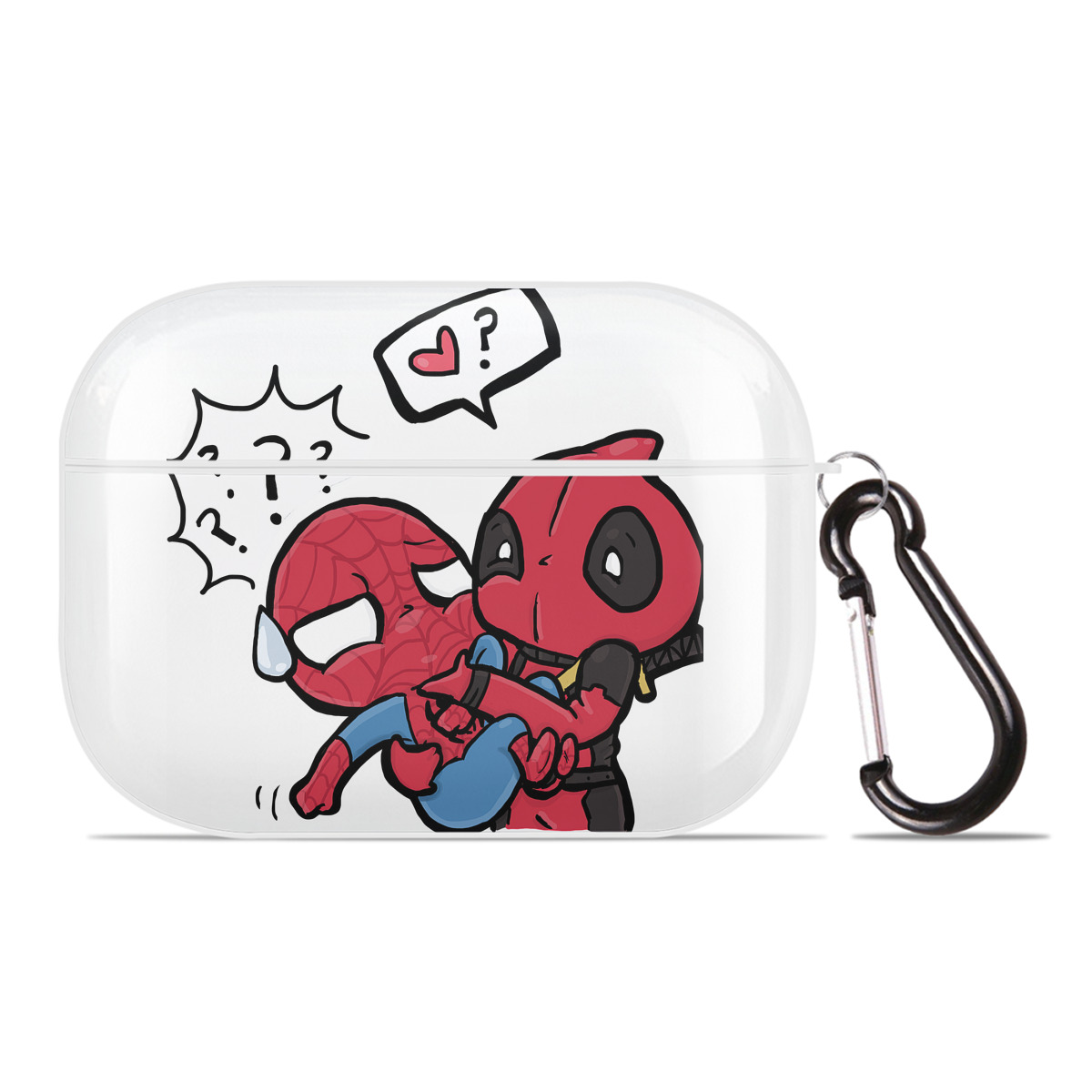 （画像用） Deadpool デッドプール 【AirPods Pro用】ハードシェル保護ケース 耐衝撃・防指紋・カラビナ付き商品仕様