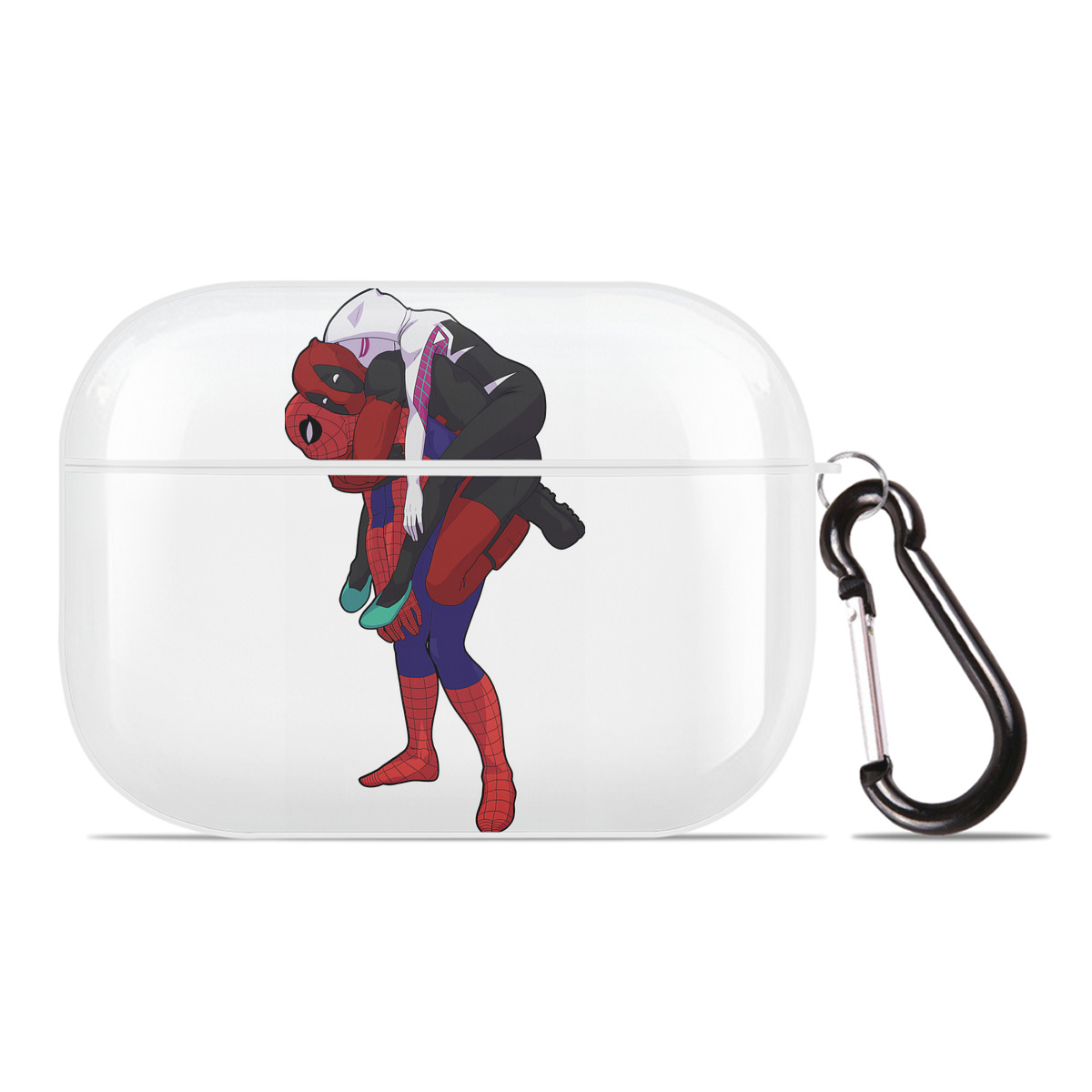 （画像用） Deadpool デッドプール 【AirPods Pro用】ハードシェル保護ケース 耐衝撃・防指紋・カラビナ付き商品仕様