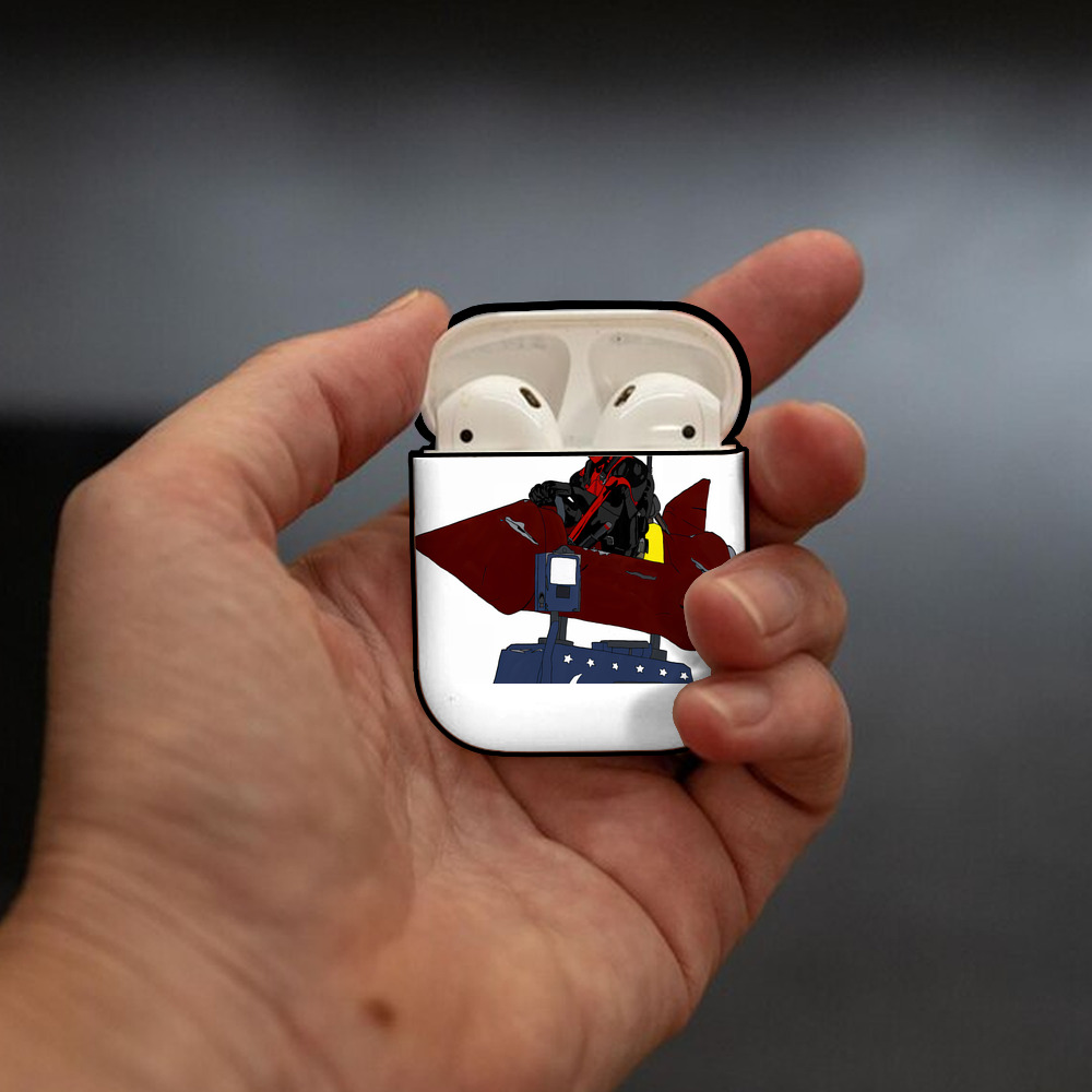 Deadpool デッドプール AirPods 第2世代保護ケース ハードシェル ブラック 耐衝撃・防指紋・カラビナ付き