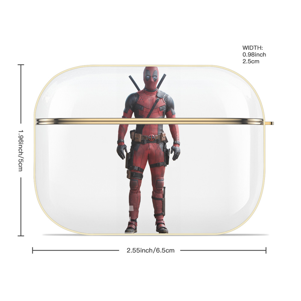 Deadpool デッドプール 【AirPods Pro用】ハードシェル保護ケース｜耐衝撃・防指紋・カラビナ付き商品仕様