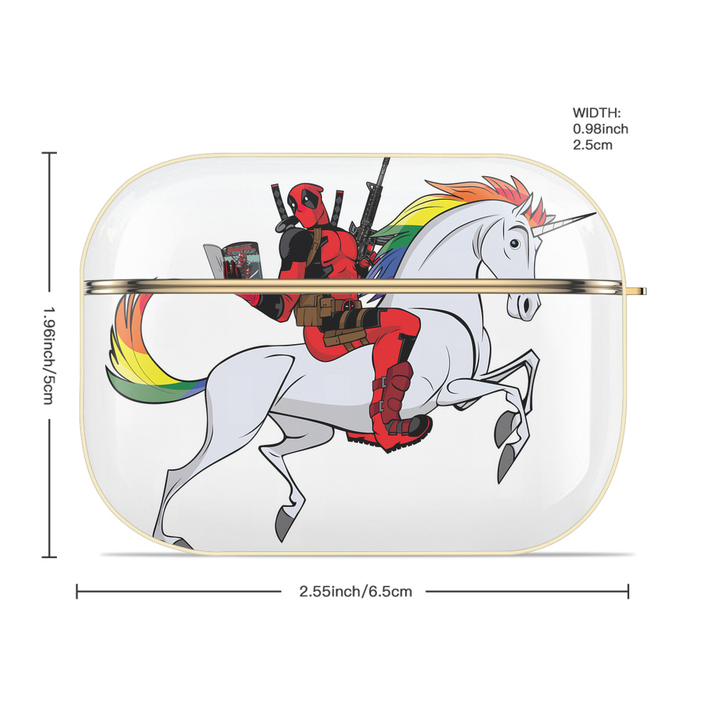 Deadpool デッドプール 【AirPods Pro用】ハードシェル保護ケース｜耐衝撃・防指紋・カラビナ付き商品仕様