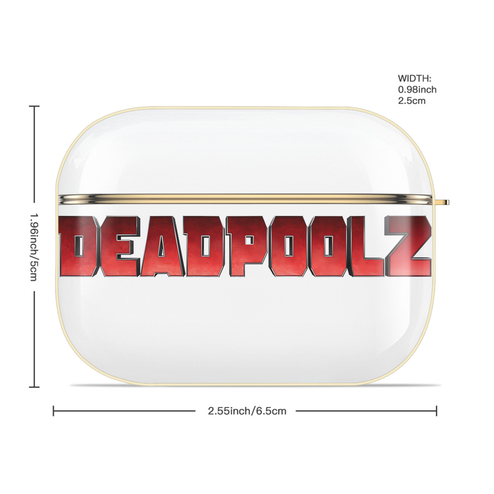 Deadpool デッドプール 【AirPods Pro用】ハードシェル保護ケース｜耐衝撃・防指紋・カラビナ付き商品仕様