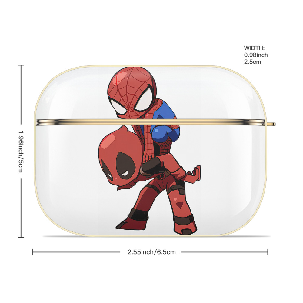 Deadpool デッドプール 【AirPods Pro用】ハードシェル保護ケース｜耐衝撃・防指紋・カラビナ付き商品仕様