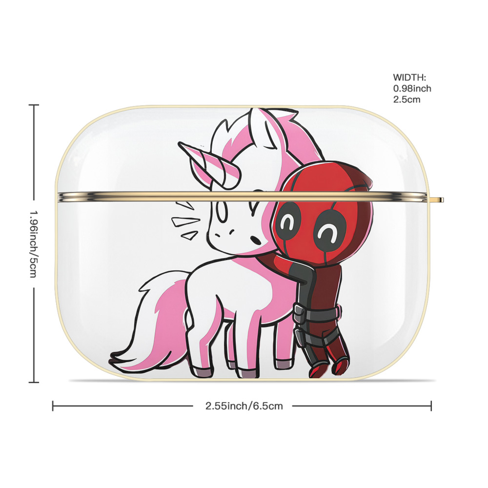 Deadpool デッドプール 【AirPods Pro用】ハードシェル保護ケース｜耐衝撃・防指紋・カラビナ付き商品仕様
