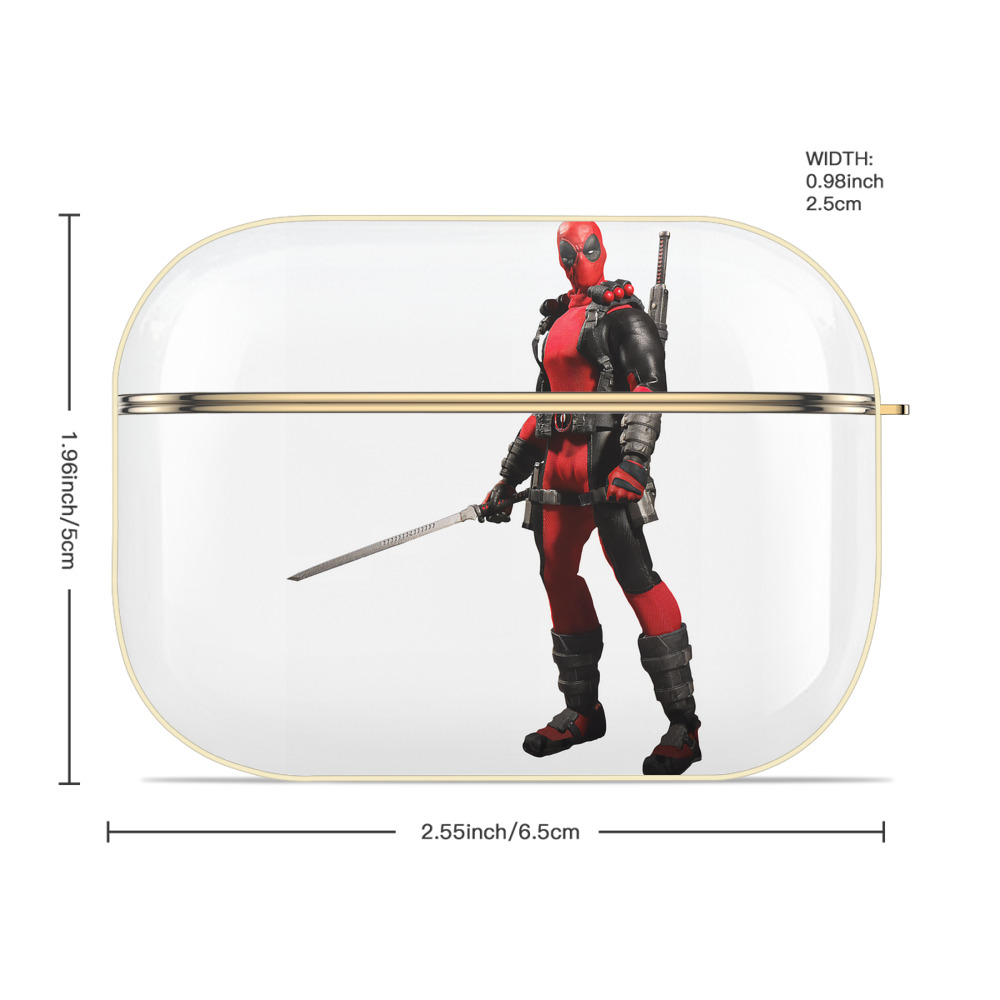 Deadpool デッドプール 【AirPods Pro用】ハードシェル保護ケース｜耐衝撃・防指紋・カラビナ付き商品仕様