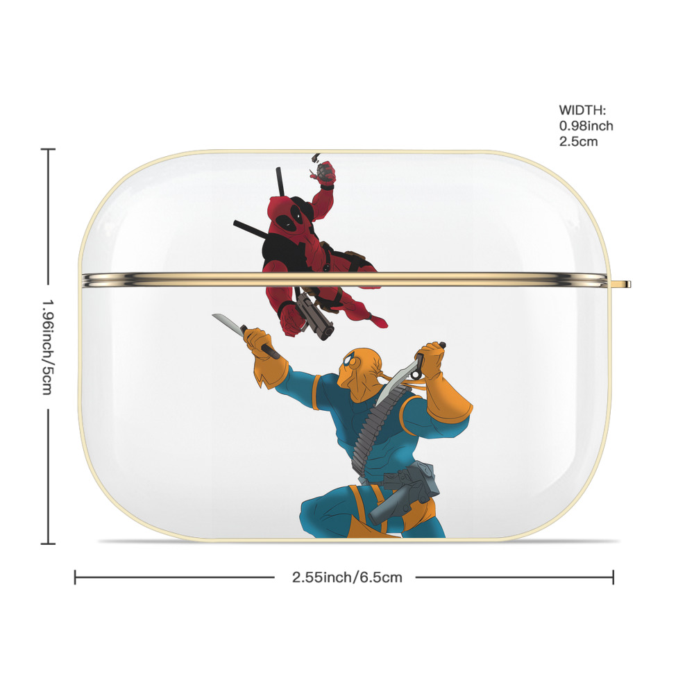 Deadpool デッドプール 【AirPods Pro用】ハードシェル保護ケース｜耐衝撃・防指紋・カラビナ付き商品仕様