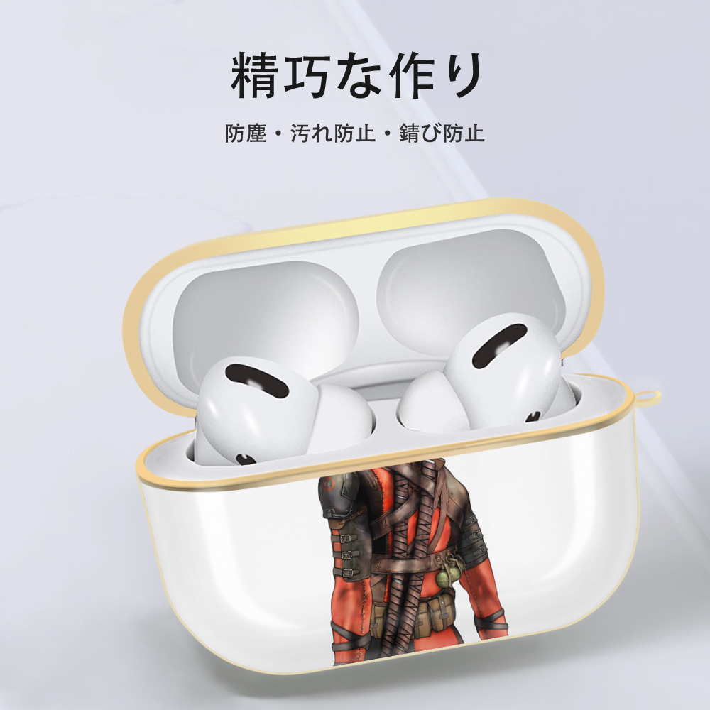Deadpool デッドプール 【AirPods Pro用】ハードシェル保護ケース｜耐衝撃・防指紋・カラビナ付き商品仕様