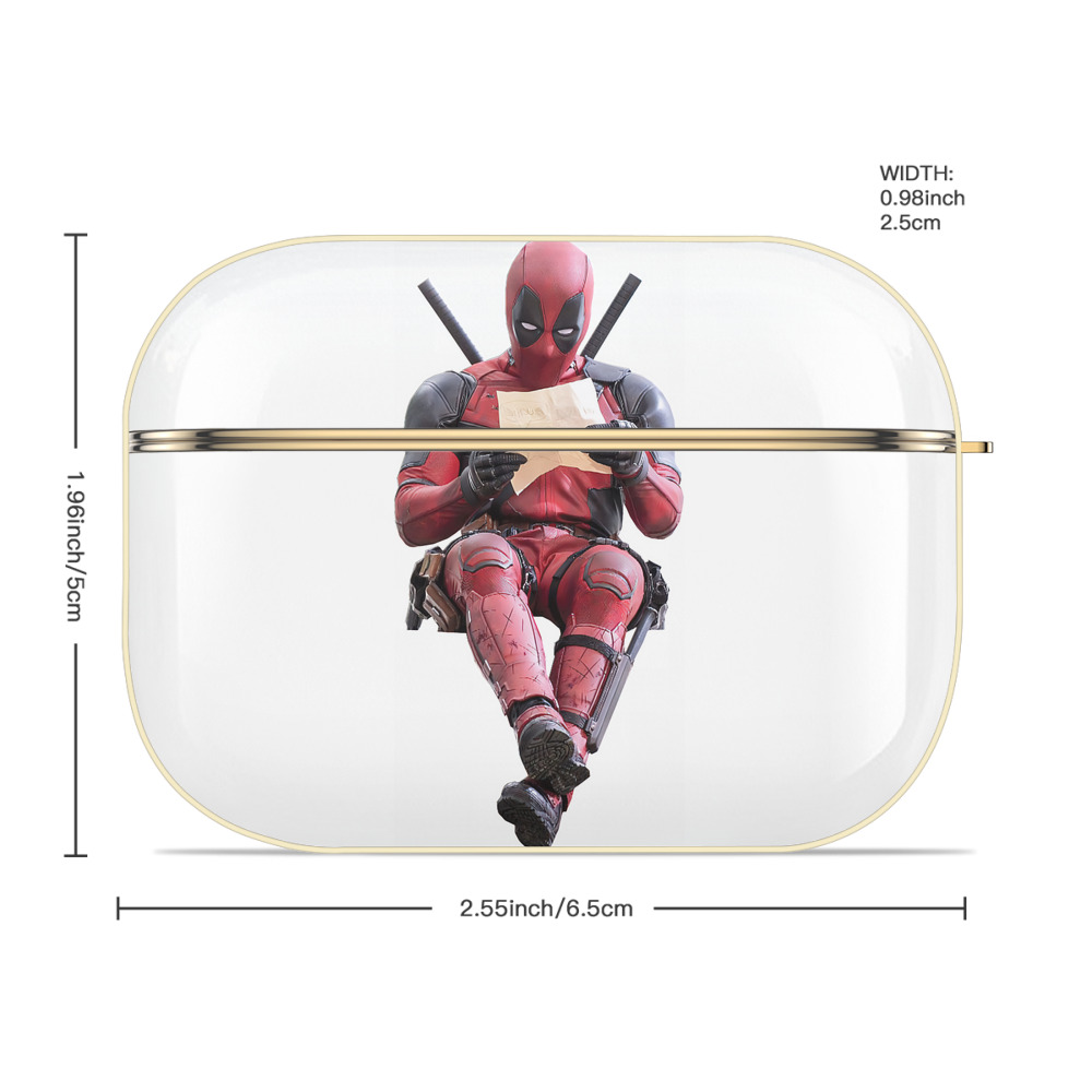 Deadpool デッドプール 【AirPods Pro用】ハードシェル保護ケース｜耐衝撃・防指紋・カラビナ付き商品仕様