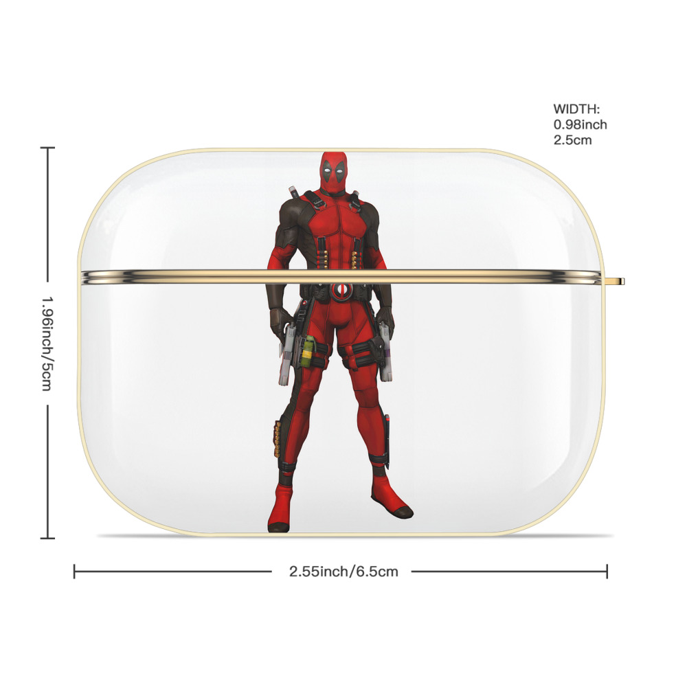 Deadpool デッドプール 【AirPods Pro用】ハードシェル保護ケース｜耐衝撃・防指紋・カラビナ付き商品仕様