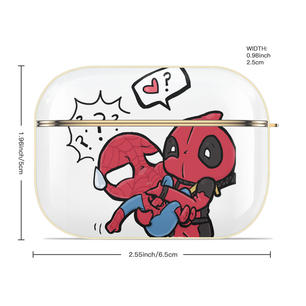 Deadpool デッドプール 【AirPods Pro用】ハードシェル保護ケース｜耐衝撃・防指紋・カラビナ付き商品仕様