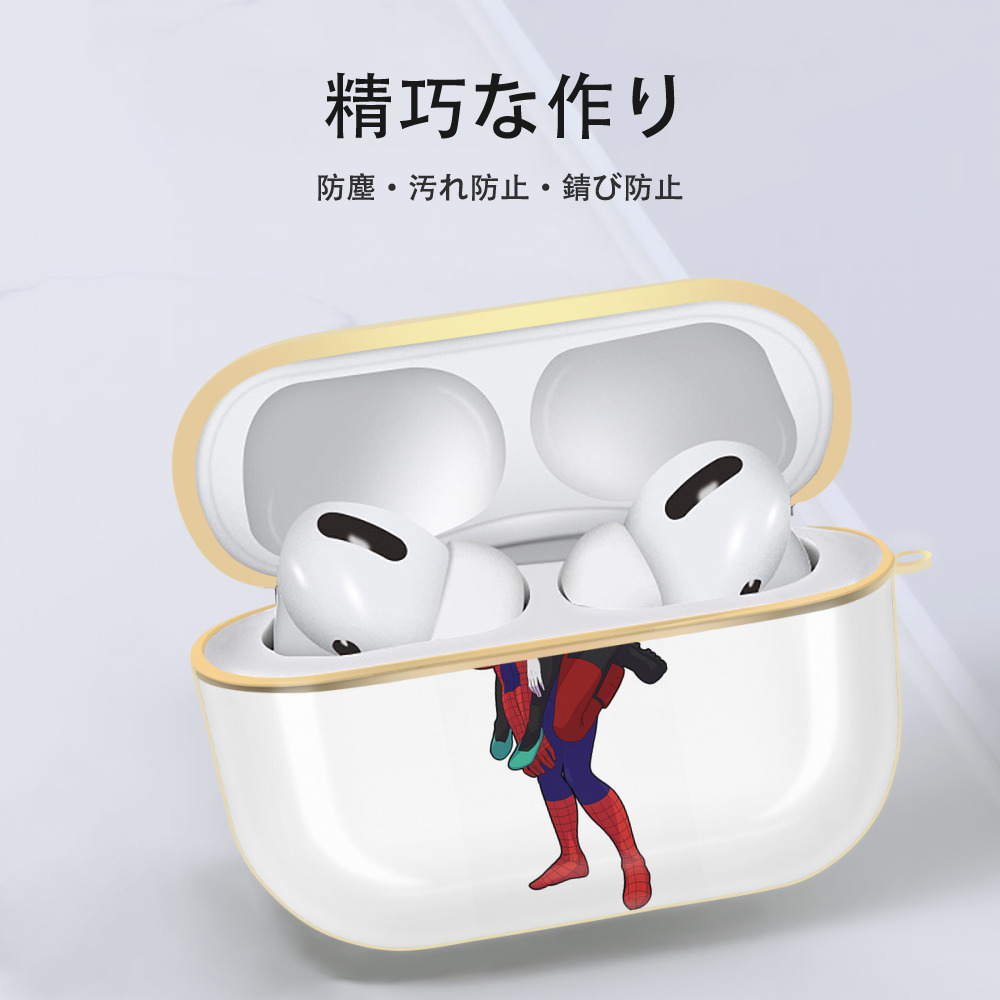 Deadpool デッドプール 【AirPods Pro用】ハードシェル保護ケース｜耐衝撃・防指紋・カラビナ付き商品仕様