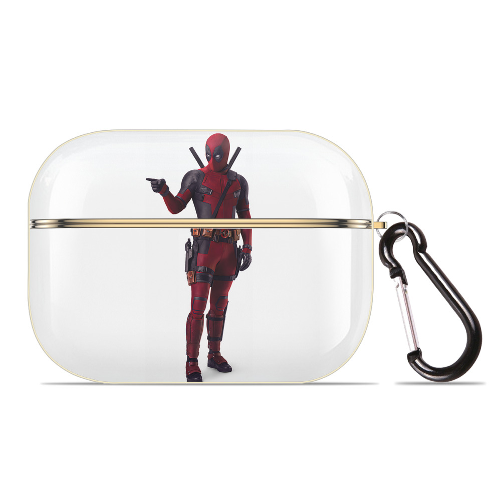 （画像用） Deadpool デッドプール 【AirPods Pro用】ハードシェル保護ケース｜耐衝撃・防指紋・カラビナ付き商品仕様