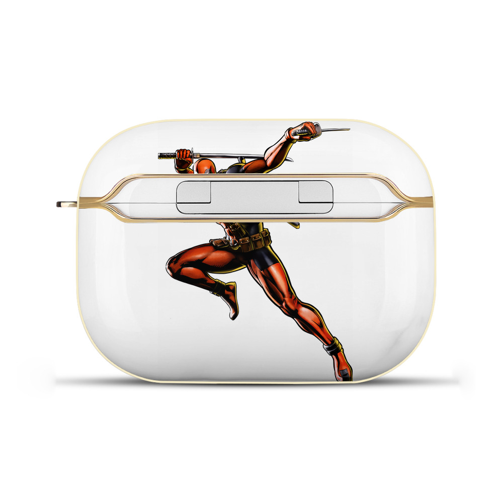 （画像用） Deadpool デッドプール 【AirPods Pro用】ハードシェル保護ケース｜耐衝撃・防指紋・カラビナ付き商品仕様