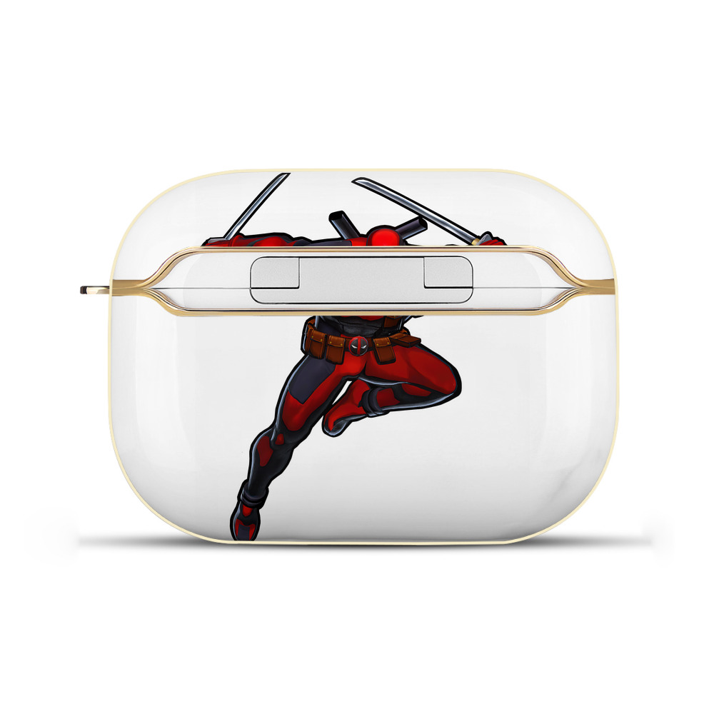 （画像用） Deadpool デッドプール 【AirPods Pro用】ハードシェル保護ケース｜耐衝撃・防指紋・カラビナ付き商品仕様