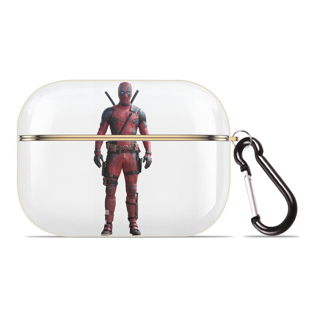 （画像用） Deadpool デッドプール 【AirPods Pro用】ハードシェル保護ケース｜耐衝撃・防指紋・カラビナ付き商品仕様