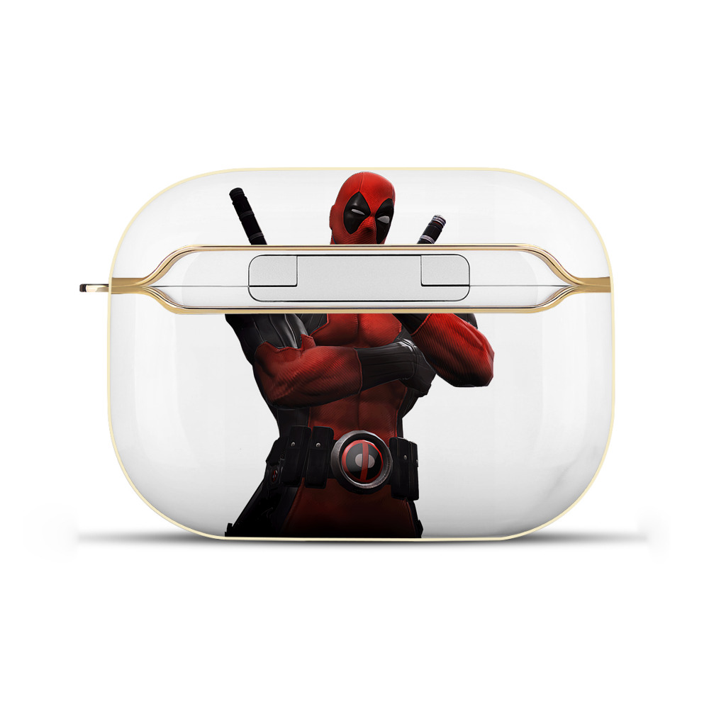 （画像用） Deadpool デッドプール 【AirPods Pro用】ハードシェル保護ケース｜耐衝撃・防指紋・カラビナ付き商品仕様
