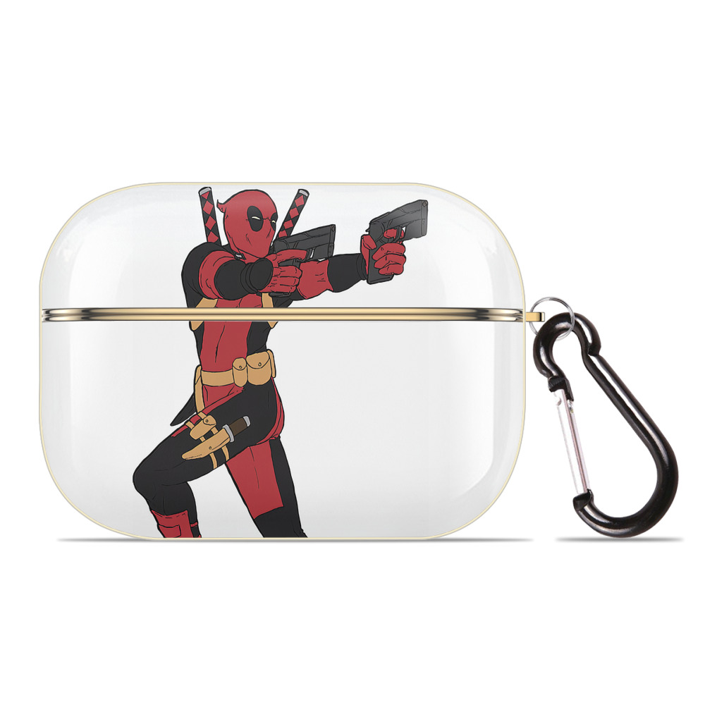 （画像用） Deadpool デッドプール 【AirPods Pro用】ハードシェル保護ケース｜耐衝撃・防指紋・カラビナ付き商品仕様