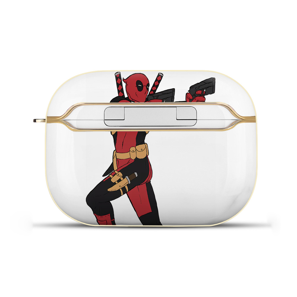 （画像用） Deadpool デッドプール 【AirPods Pro用】ハードシェル保護ケース｜耐衝撃・防指紋・カラビナ付き商品仕様
