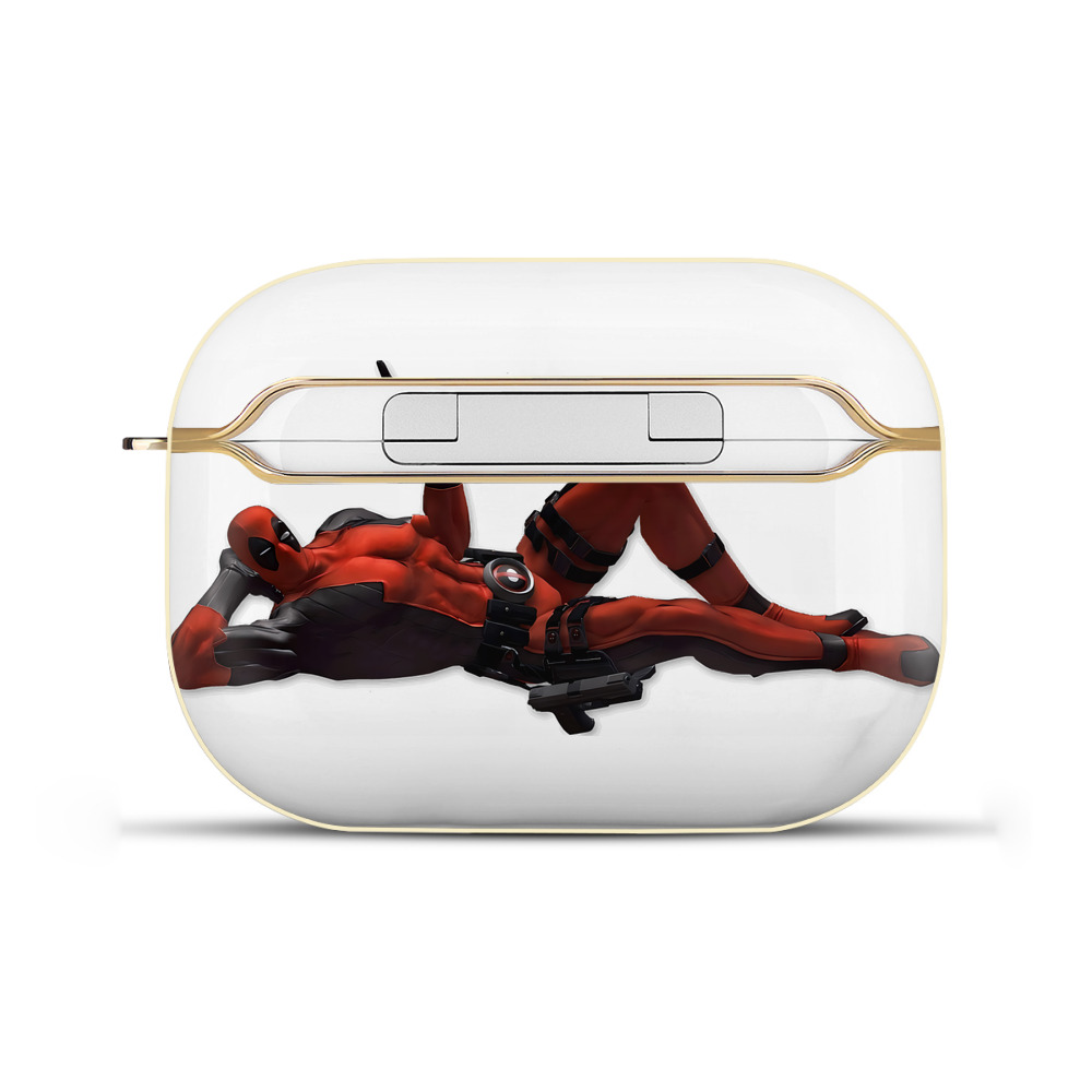 （画像用） Deadpool デッドプール 【AirPods Pro用】ハードシェル保護ケース｜耐衝撃・防指紋・カラビナ付き商品仕様