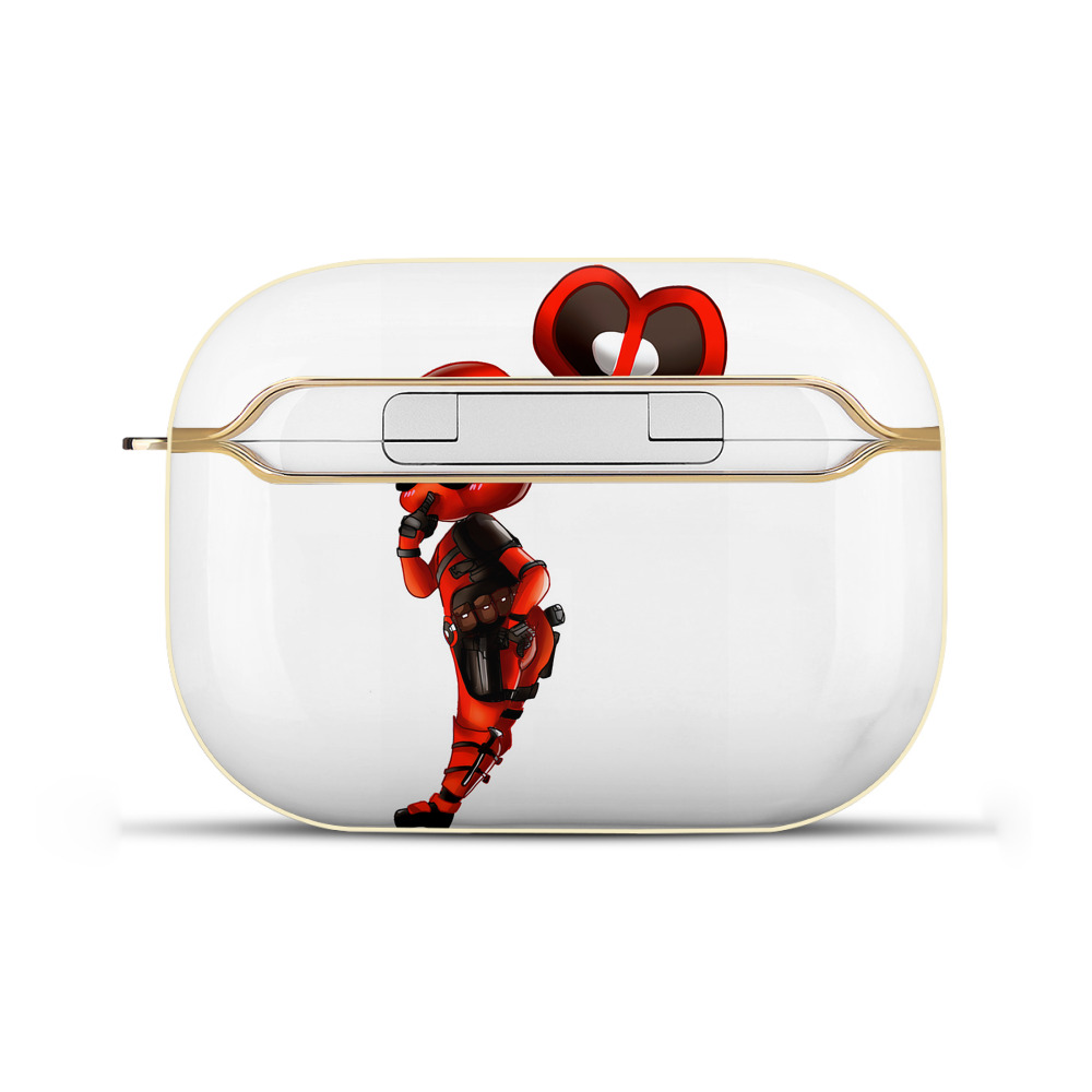 （画像用） Deadpool デッドプール 【AirPods Pro用】ハードシェル保護ケース｜耐衝撃・防指紋・カラビナ付き商品仕様