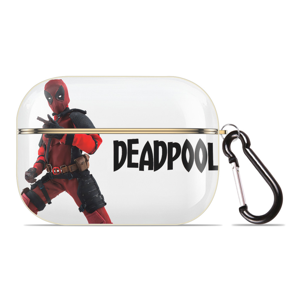（画像用） Deadpool デッドプール 【AirPods Pro用】ハードシェル保護ケース｜耐衝撃・防指紋・カラビナ付き商品仕様