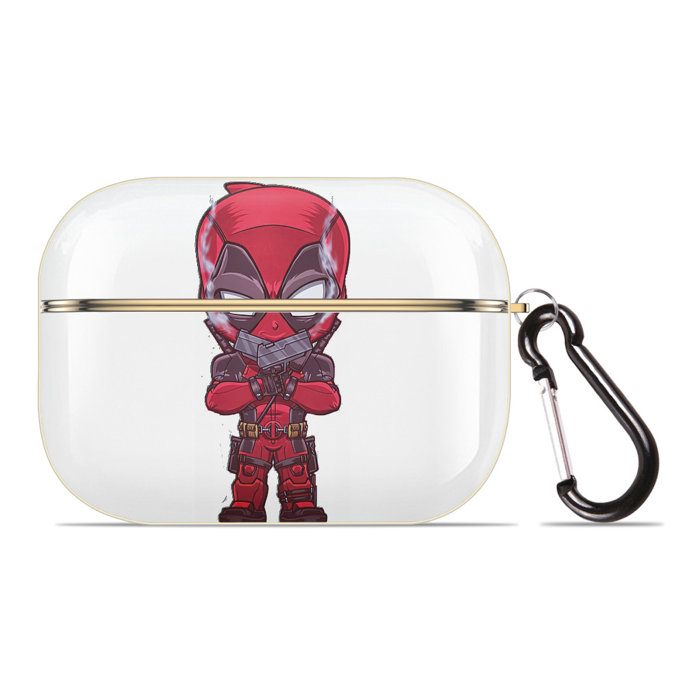 （画像用） Deadpool デッドプール 【AirPods Pro用】ハードシェル保護ケース｜耐衝撃・防指紋・カラビナ付き商品仕様