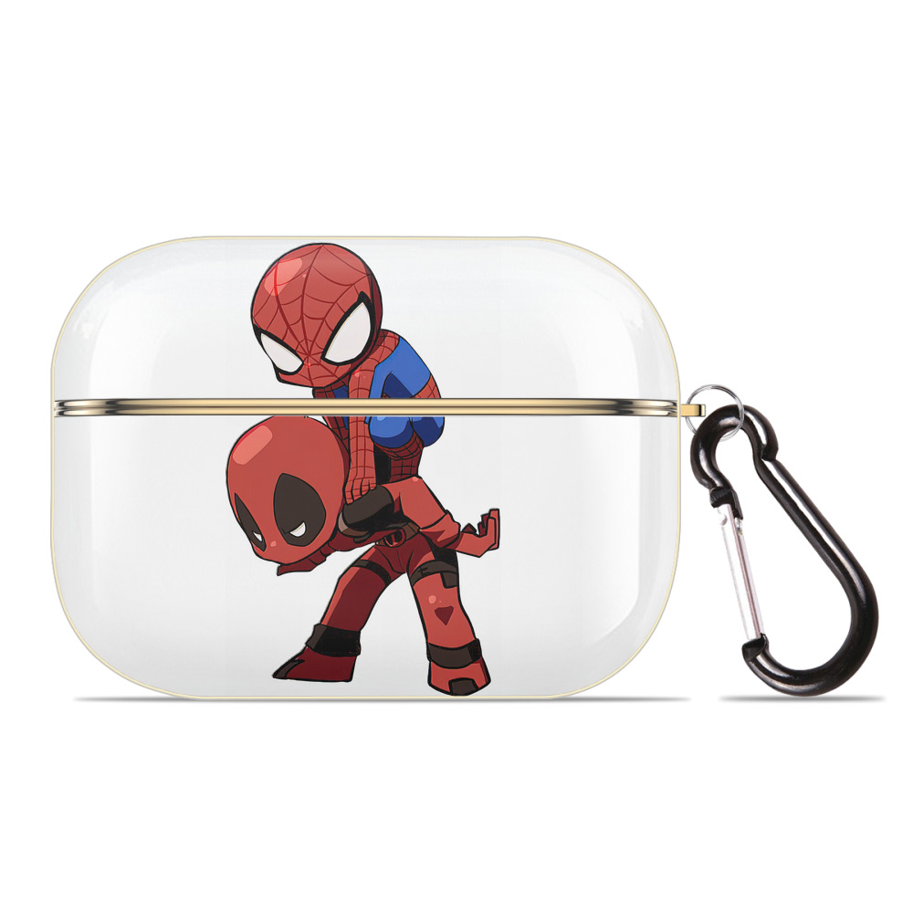 （画像用） Deadpool デッドプール 【AirPods Pro用】ハードシェル保護ケース｜耐衝撃・防指紋・カラビナ付き商品仕様