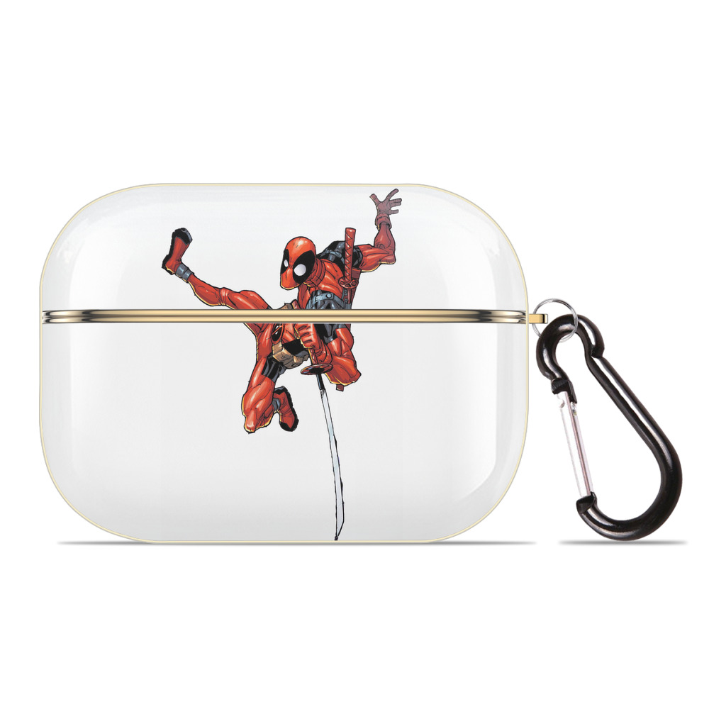 （画像用） Deadpool デッドプール 【AirPods Pro用】ハードシェル保護ケース｜耐衝撃・防指紋・カラビナ付き商品仕様