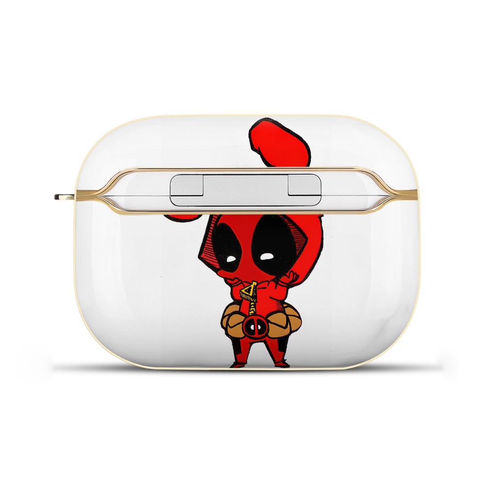 （画像用） Deadpool デッドプール 【AirPods Pro用】ハードシェル保護ケース｜耐衝撃・防指紋・カラビナ付き商品仕様