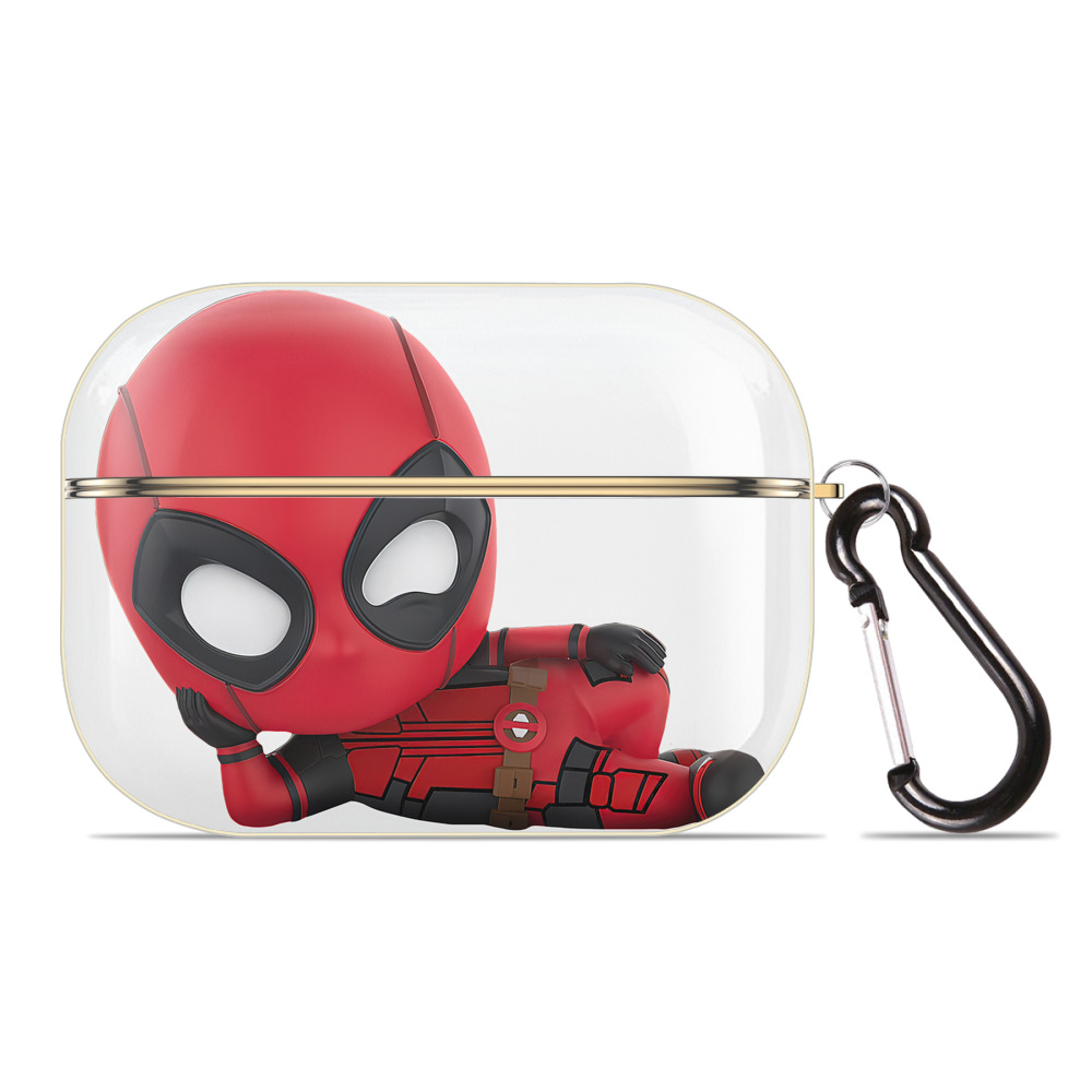 （画像用） Deadpool デッドプール 【AirPods Pro用】ハードシェル保護ケース｜耐衝撃・防指紋・カラビナ付き商品仕様