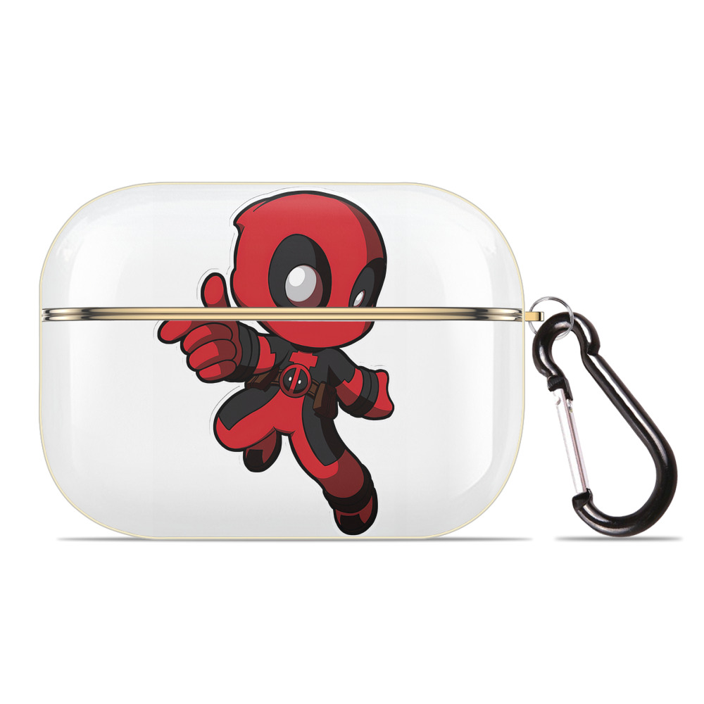 （画像用） Deadpool デッドプール 【AirPods Pro用】ハードシェル保護ケース｜耐衝撃・防指紋・カラビナ付き商品仕様