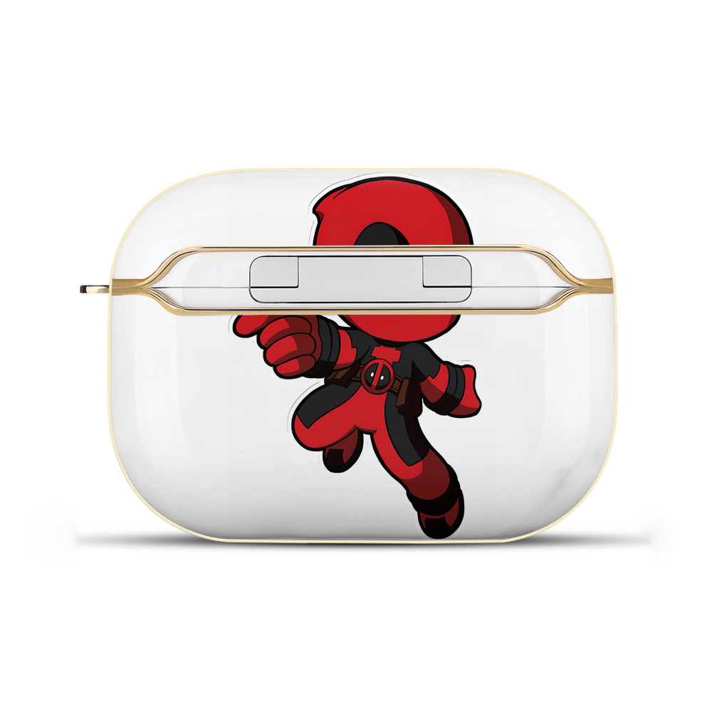 （画像用） Deadpool デッドプール 【AirPods Pro用】ハードシェル保護ケース｜耐衝撃・防指紋・カラビナ付き商品仕様