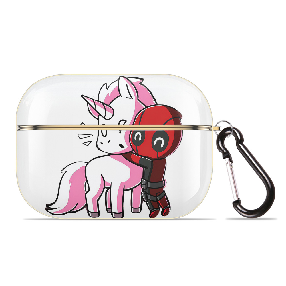 （画像用） Deadpool デッドプール 【AirPods Pro用】ハードシェル保護ケース｜耐衝撃・防指紋・カラビナ付き商品仕様