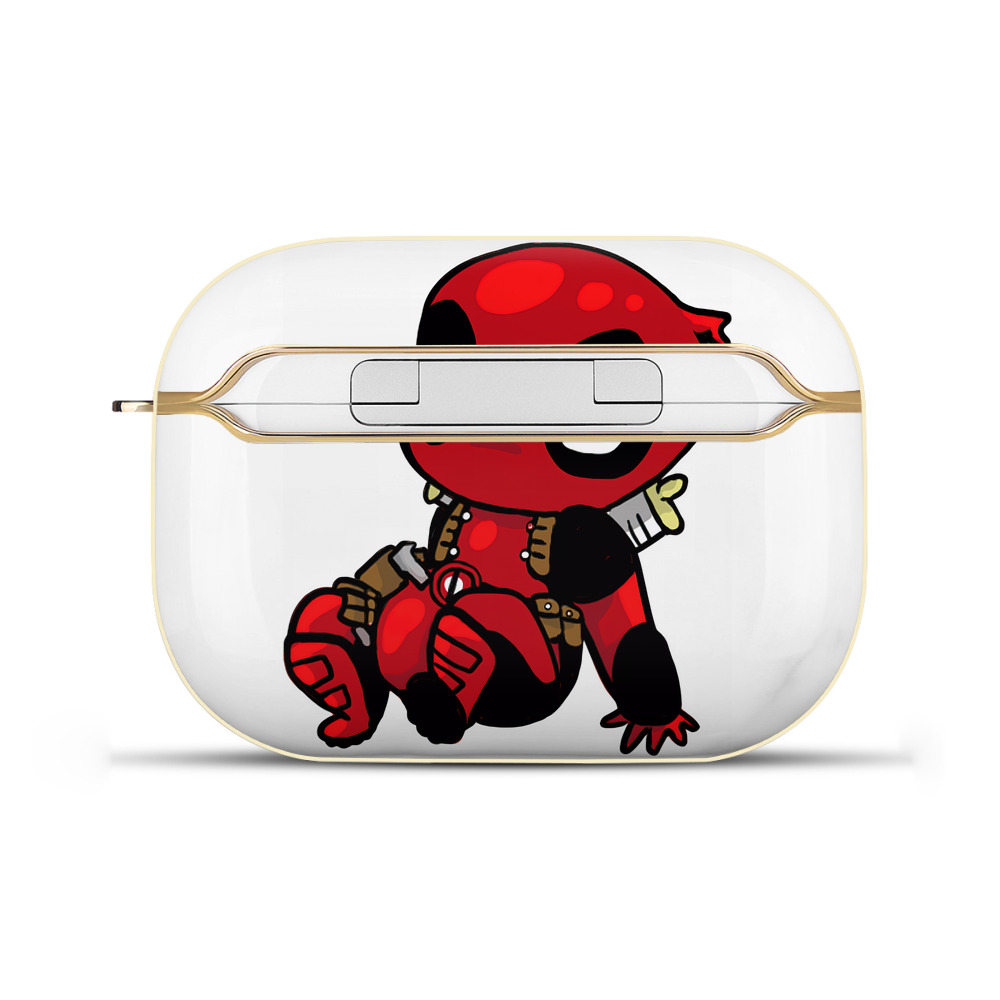 （画像用） Deadpool デッドプール 【AirPods Pro用】ハードシェル保護ケース｜耐衝撃・防指紋・カラビナ付き商品仕様